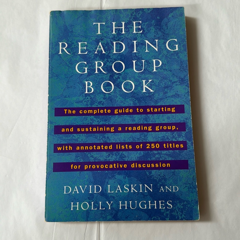 ⛱️2/$5⛱️The Reading Group Book , paperback, page discoloration etc